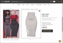 .miss chelsea. Debi Skirt White