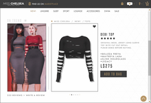 .miss chelsea. Debi Top Black