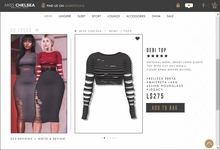 .miss chelsea. Debi Top Black Stripes