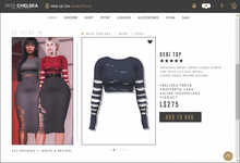 .miss chelsea. Debi Top Blue