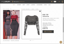 .miss chelsea. Debi Top Grey