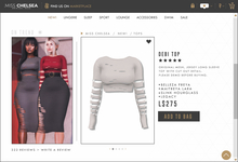 .miss chelsea. Debi Top White