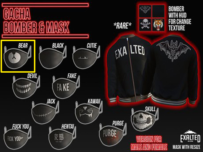 ExalteD - Gacha Mask {BEAR}