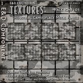 [ICMP101] 8 Heavy Metal Camouflage Textures Camo Textures Armor Plating Textures Urban Camouflage by E&D ENGINEERING