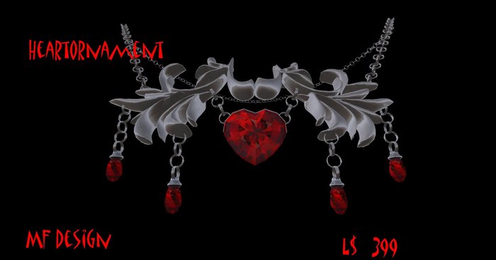  Necklace Heartornament