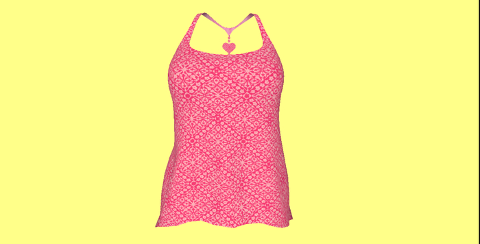 Pink Floral Oversized Cami Boxed