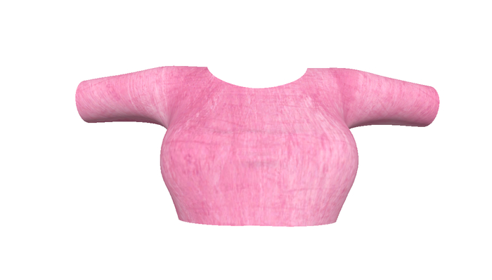 Pink Crop Top Mid Sleeve Boxed