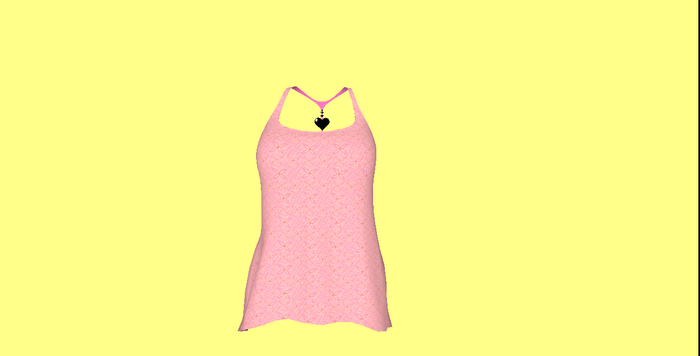 Pink Abstract Flower Oversized Cami Boxed