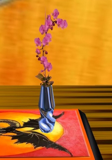 vase et orchide