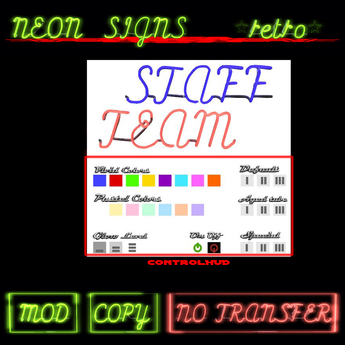 Second Life Marketplace - [MESH] Design your Neon Sign Kit ** Team ...