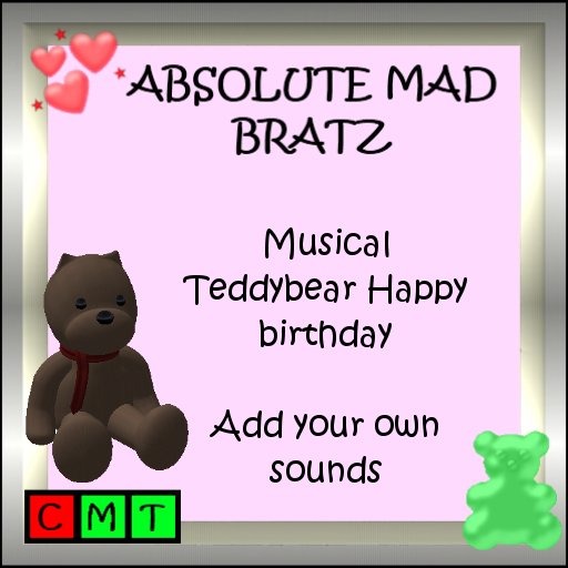 Musical Teddybear Happy Birthday