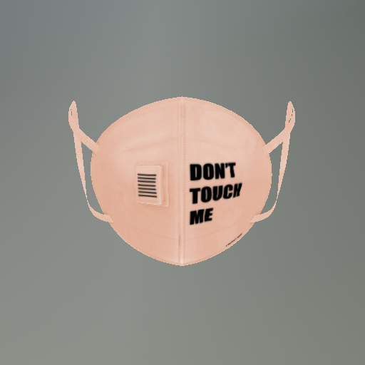 Orange Social Distancing Mesh Face Mask box