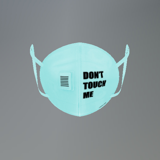 Aqua Social Distancing Mesh Face Mask box