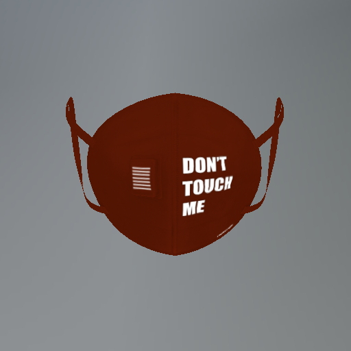 Brown Social Distancing Mesh Face Mask box