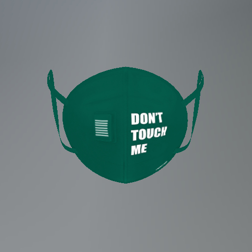 Green Social Distancing Mesh Face Mask box