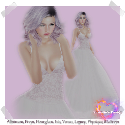 ~*~Shar's Design~*~Summer gown pink lace    - wear me