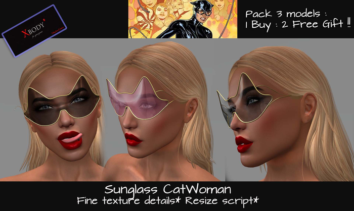 Glasses CatWoman Sunglass pack