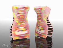 * Harmonia Peach Leather PVC Dress Reborn Erika Maitreya Tonic C Isis TMP Legacy Perky