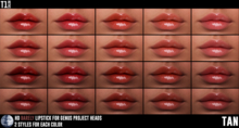 TOP1SALON - HD BARELY LIPSTICK (Genus) TAN