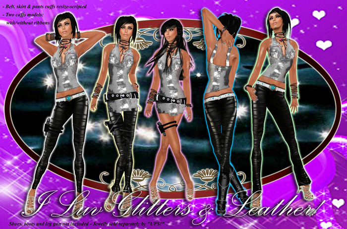 "UPS!"- Glitters & Leather