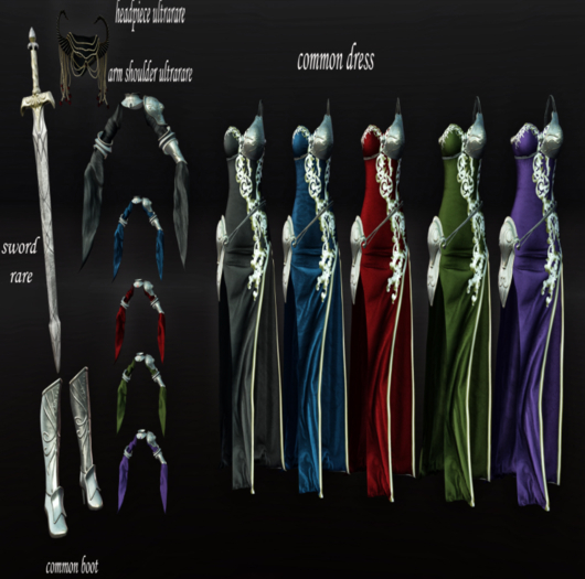 Gacha KS DRESS & Arm Shoulder FREYA VIOLET