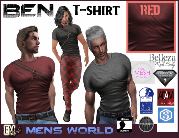 EMS - BEN SHIRT - RED PACK