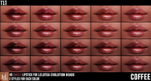 TOP1SALON - HD BARELY LIPSTICK (Lelutka Evolution) COFFEE