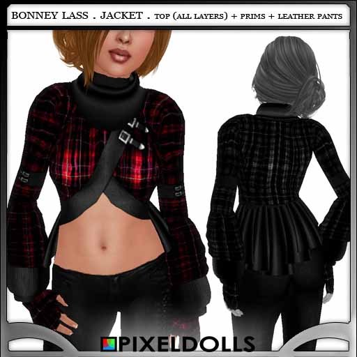 (PixelDolls) Bonney Lass . Jacket . Red