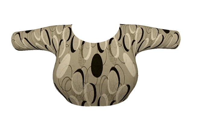 Black Gold Loop Crop Top Mid Sleeve Boxed