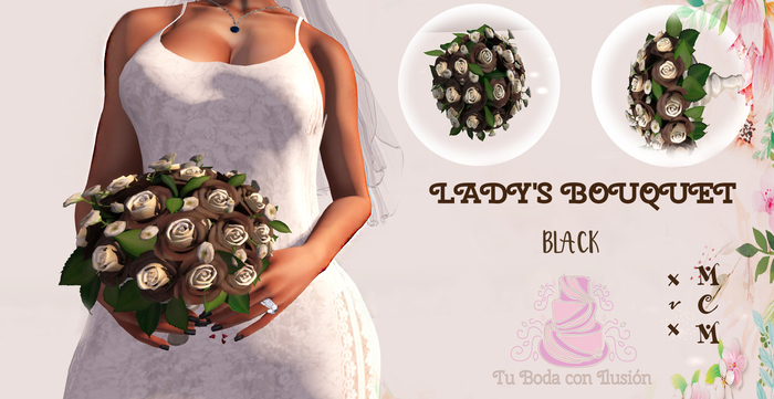 LADY'S BOUQUET  Black
