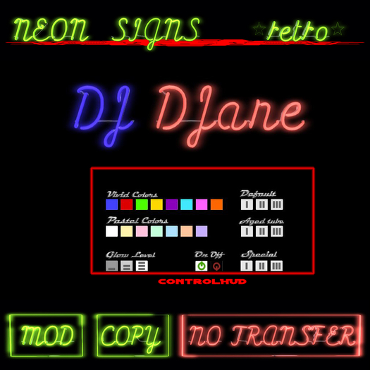Design your Neon Sign Kit ** DJ & DJANE **