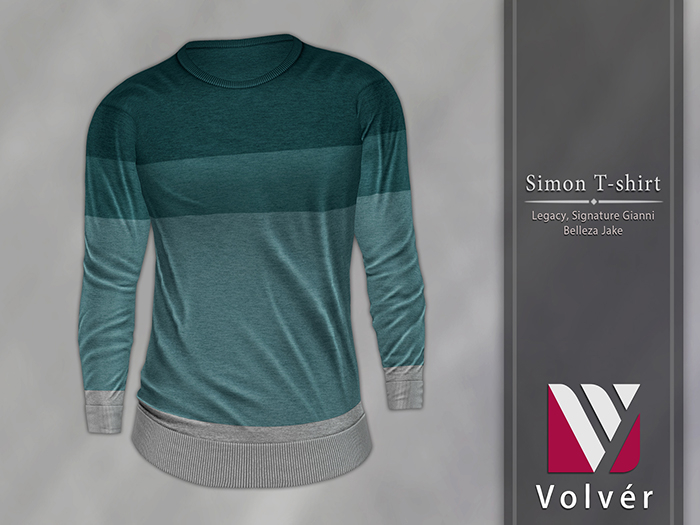 //Volver// Simon T-shirt - Dark Cyan