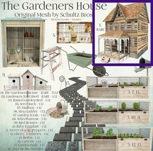 [Schultz Bros.] 01. The Gardeners House RARE