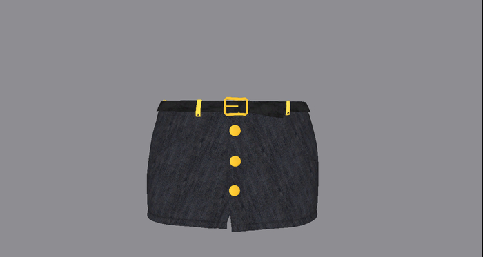 Denim Button Up Skirt Boxed