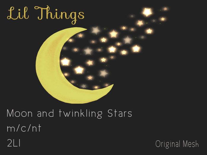 .:Lil Things:.Moon and twinkling stars