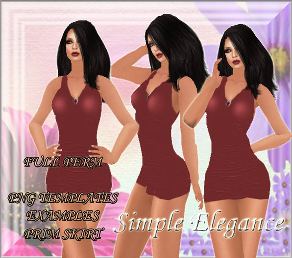 Templates mini-dress, PNG templates