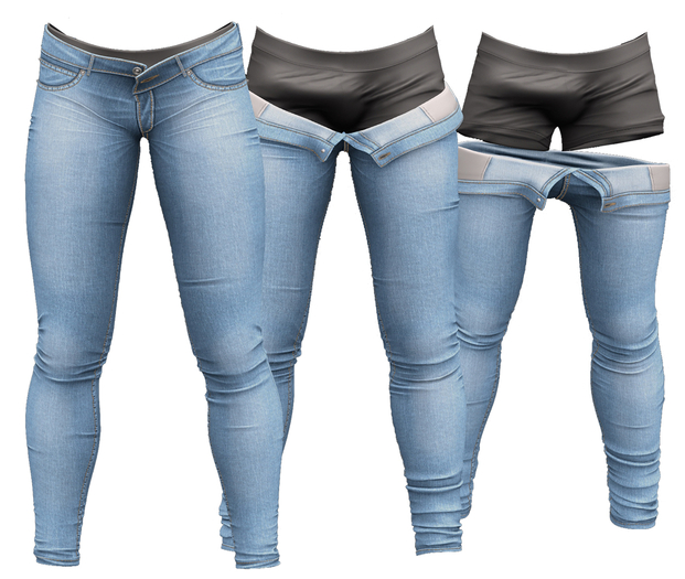 RIOT / Jaden Strip Jeans - Robin's Egg | Jake/ Gianni / Legacy