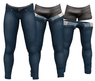 RIOT / Jaden Strip Jeans - Blue34