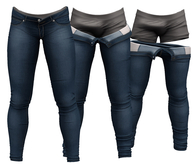 RIOT / Jaden Strip Jeans - Blue30