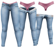 RIOT / Juno Strip Jeans - Robin's Egg | Maitreya / Belleza / Slink / Legacy