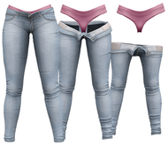 RIOT / Juno Strip Jeans - Stonewash | Maitreya / Belleza / Slink / Legacy