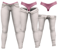 RIOT / Juno Strip Jeans - White | Maitreya / Belleza / Slink / Legacy