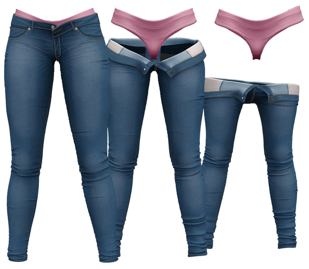 RIOT / Juno Strip Jeans - Blue42s | Maitreya / Belleza / Slink / Legacy
