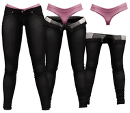 RIOT / Juno Strip Jeans - Black | Maitreya / Belleza / Slink / Legacy