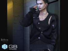 ::GB:: Loose Velour jacket (M) (Belleza) Blue