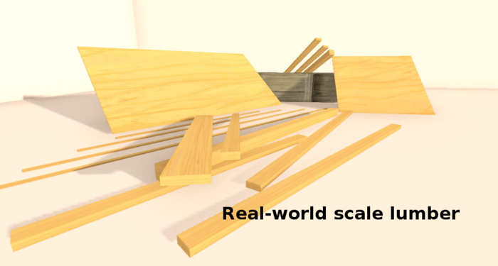 Second Life Marketplace - Real-World Scaled Lumber Prims