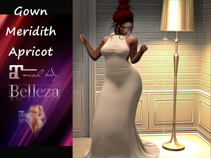 {RP} Gown Meridith Apricot