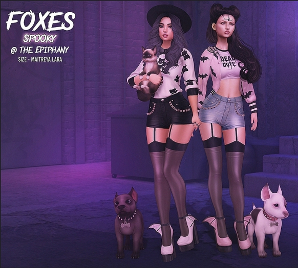 Foxes - Spooky - Pup - Angel Held RARE WEARABLE
