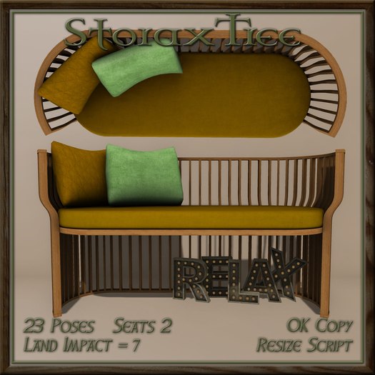 Modern Patio Loveseat B3