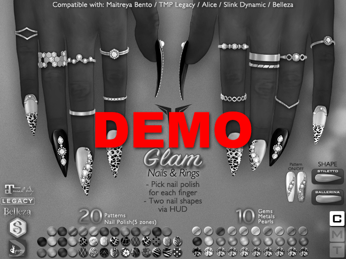 **RE** {DEMO} Glam Nails & Rings BOX